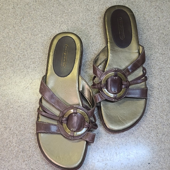 EASYSPIRIT SIZE 7 1/2 M BROWN/ GOLD - Picture 11 of 11